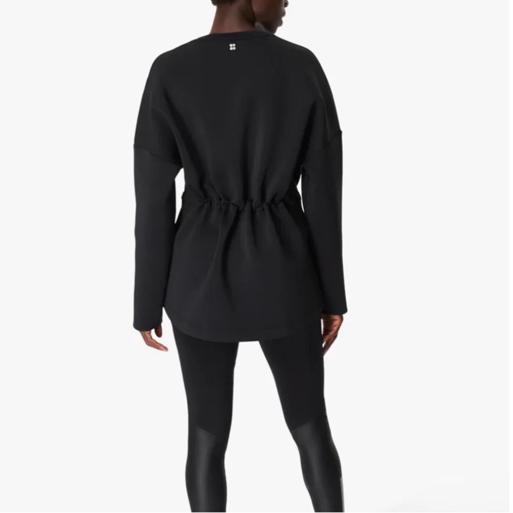 NWOT Sweaty Betty Grace Crew Neck Sweatshirt in Black small - Picture 4 of 10